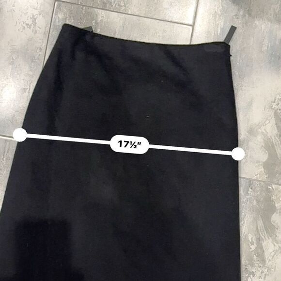 NICOLE FARHI | 6 | Black 100% cashmere long Maxi skirt - Picture 11 of 11